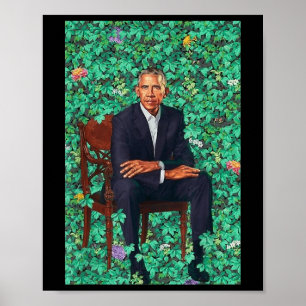 President Barack Obama Portrait Shirt  Poster