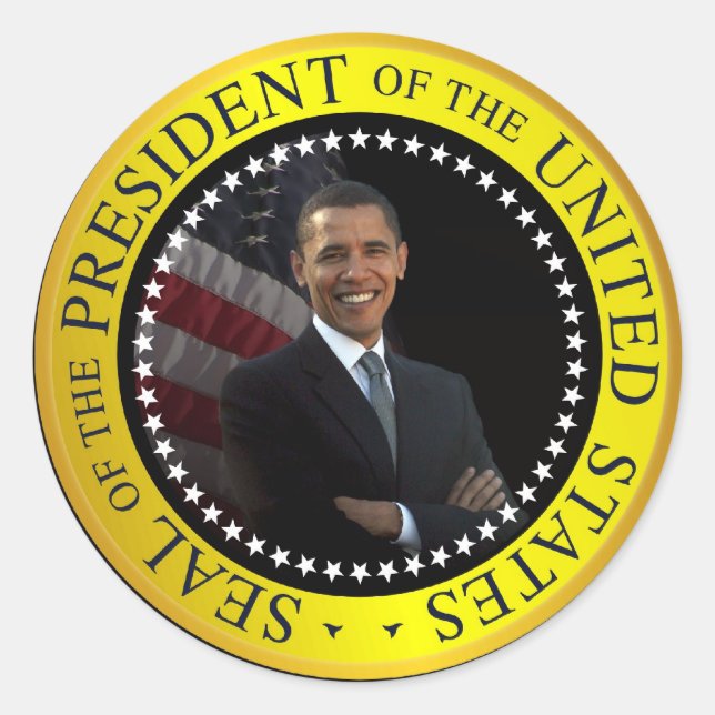 President Barack Obama Stickers (Front)