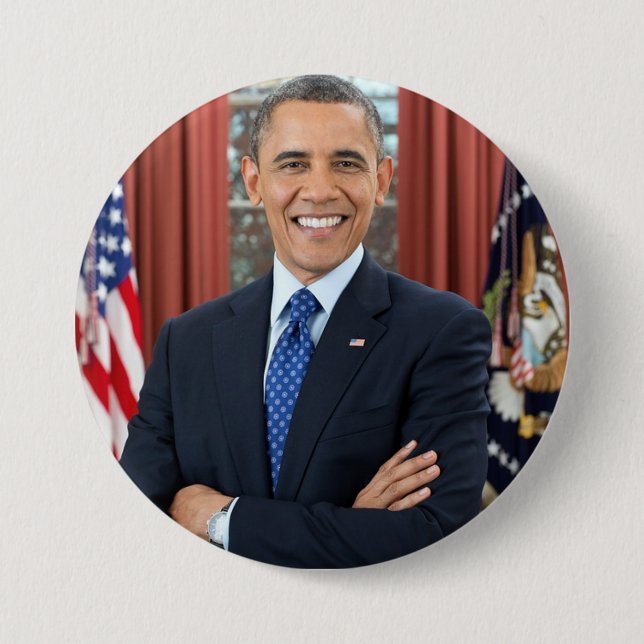President Barack Obama Support Button (Front)