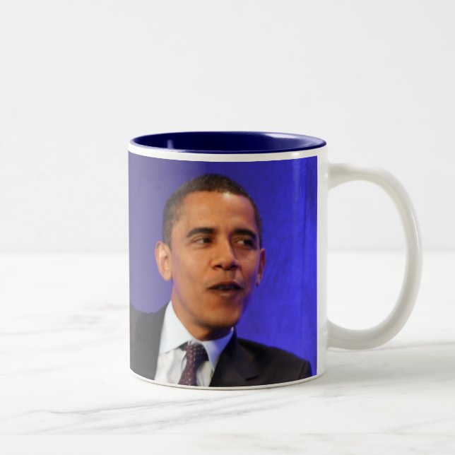 President Barack Obama Two-Tone Coffee Mug (Right)