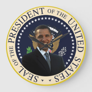 President Barack Obama Wall Clock