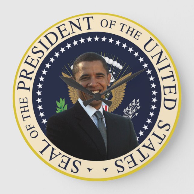 President Barack Obama Wall Clock (Front)