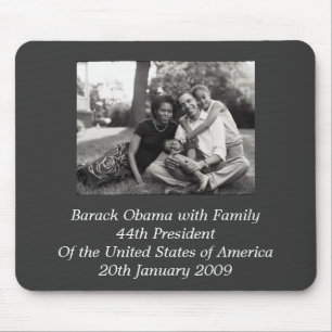 President Barack Obama with Family Mouse Pad