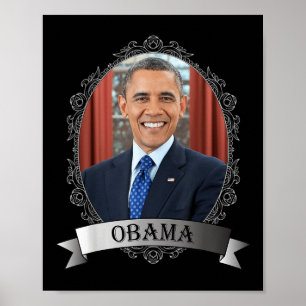 President Barak Obama Portrait_1 Poster