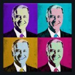 President Biden Pop Art (Purple, Blue, Yellow,) Poster<br><div class="desc">Political Pop Art Gear and Political Gifts from PolitiClothes.com & PolitiCardz.com Find the Most Unique Election and Political Gifts Including: Political T-shirts, Political Bumper Stickers, Political Buttons, Political Posters, Political Pins, Political Cards, Political Mugs, Political Posters, Political Signs and More! Political Art & Gear: http://www.PolitiClothes.com Political Cards & Gifts: http://www.PolitiCardz.com...</div>