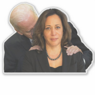 President Biden Sniffing Harris Vinyl Stickers