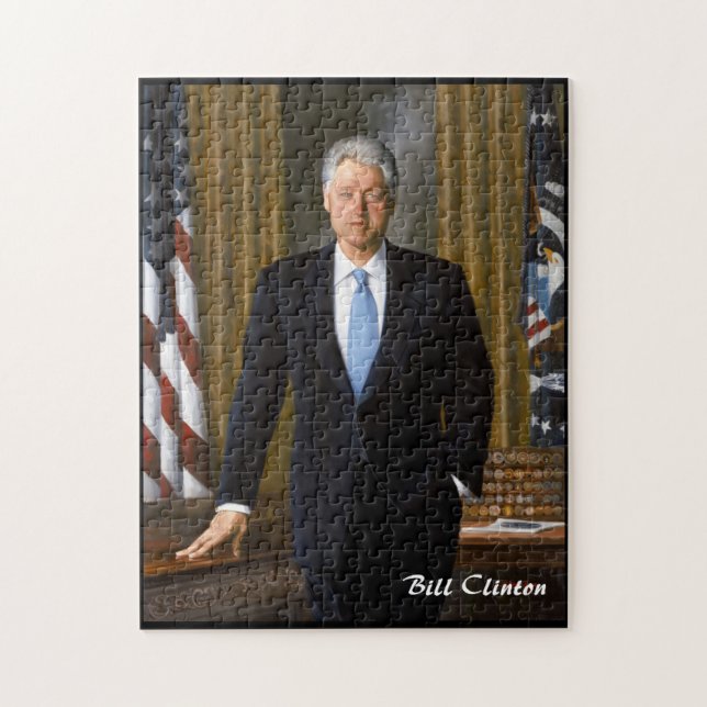 President Bill Clinton Jigsaw Puzzle (Vertical)