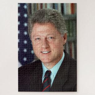 President Bill Clinton Offical Portrait 20 x 30 Jigsaw Puzzle