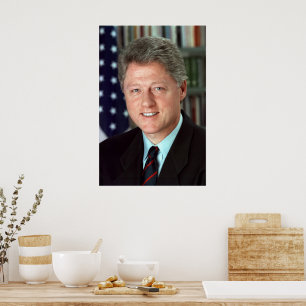 President Bill Clinton Official Portrait 40 x 50 Poster