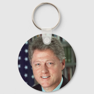 President Bill Clinton Official Portrait Keychain