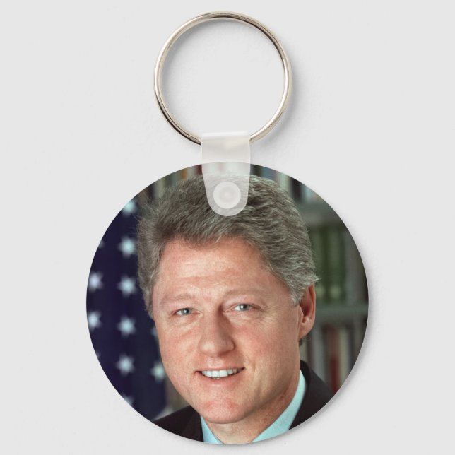 President Bill Clinton Official Portrait Keychain (Front)