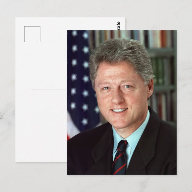 President Bill Clinton Official Portrait Postcard (Front/Back)