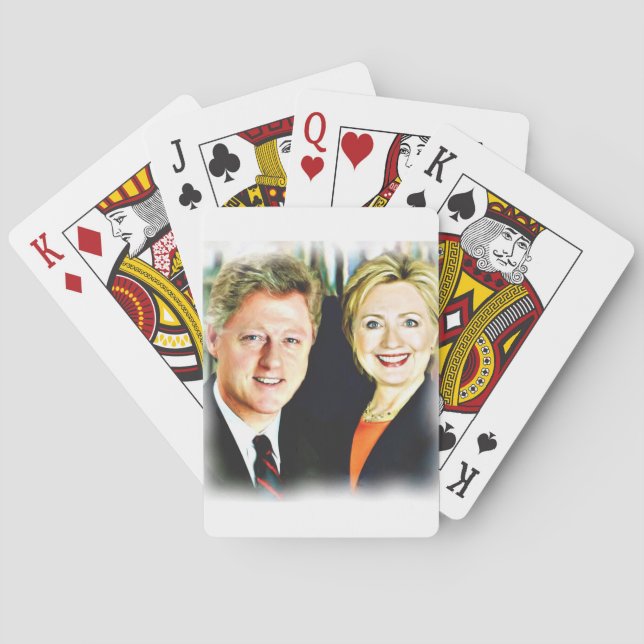 President Bill Clinton & President Hillary Clinton Playing Cards (Back)