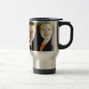 President Bill Clinton & President Hillary Clinton Travel Mug