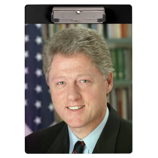 President Bill Clinton White House Photo Clipboard (Front)