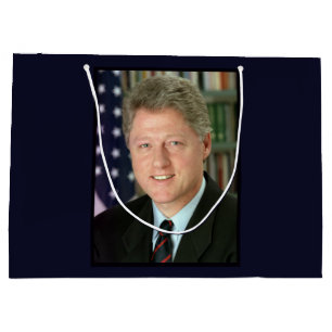 President Bill Clinton White House Photo Large Gift Bag