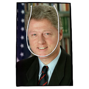President Bill Clinton White House Photo Medium Gift Bag