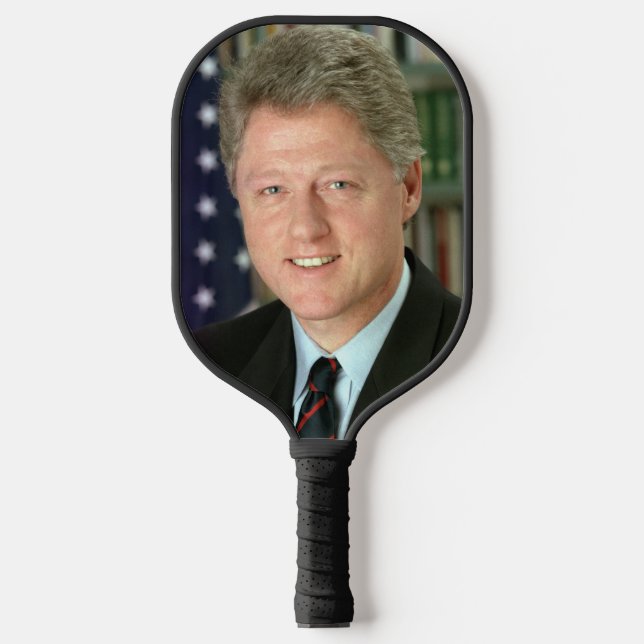 President Bill Clinton White House Photo Pickleball Paddle (Front)