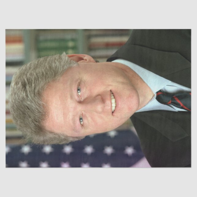 President Bill Clinton White House Photo Tissue Paper (Front)