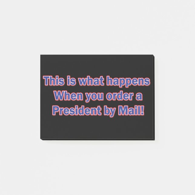 President-By-Mail Post-it Notes (Front)
