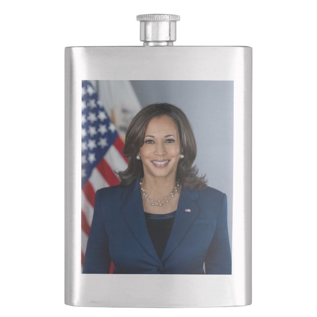 President Candidate Kamala Harris US 2024 Hip Flask (Front)