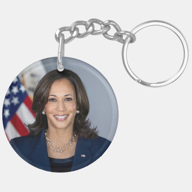 President Candidate Kamala Harris US 2024 Keychain (Back Left)