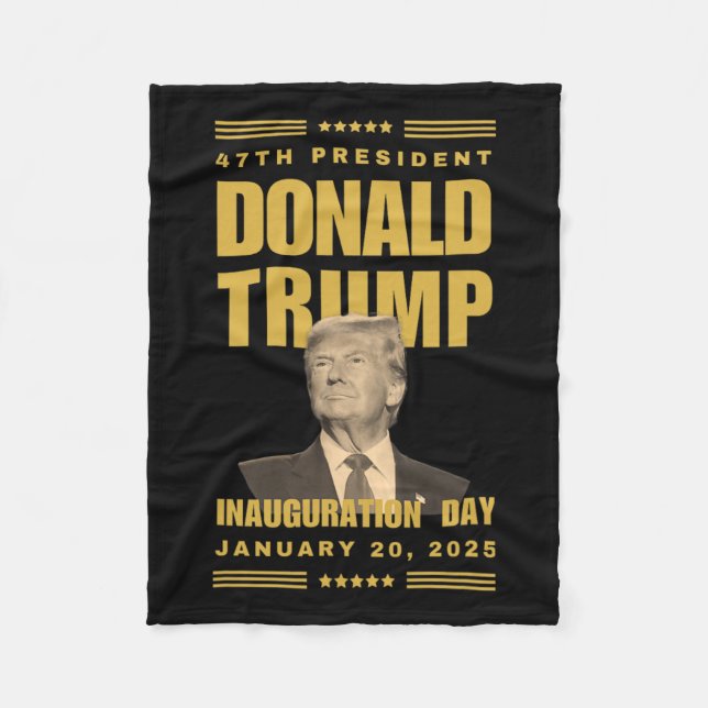 President Donald J. Trump Inauguration Day 2025 Me Fleece Blanket (Front)