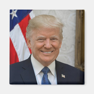 President Donald Trump 2017 Official Portrait Magnet