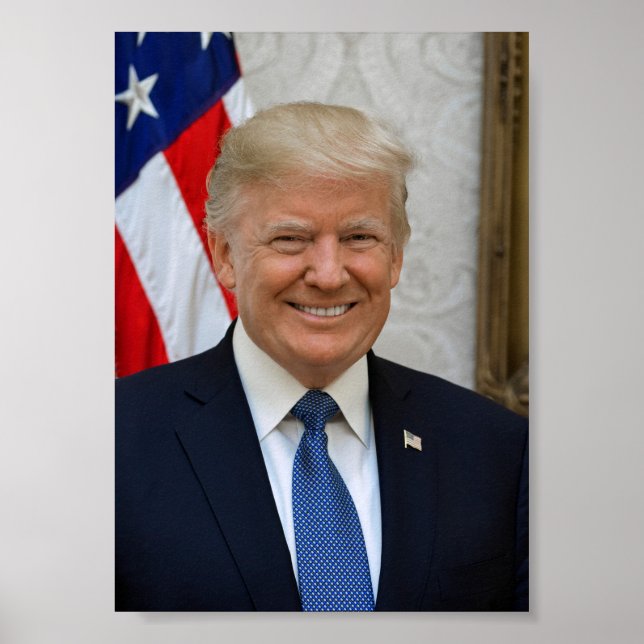 President Donald Trump 2017 Official Portrait Poster (Front)
