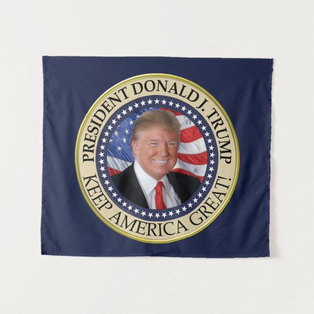 President Donald Trump 2020 Keep America Great Tapestry (Front (Horizontal))