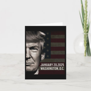 President Donald Trump 2025 Inauguration Date Comm Card