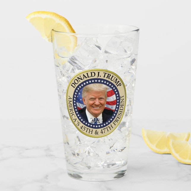 President Donald Trump 47th President 2024 Photo Glass (Front Ice)