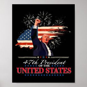 President Donald Trump 47th Usa President Inaugura Poster