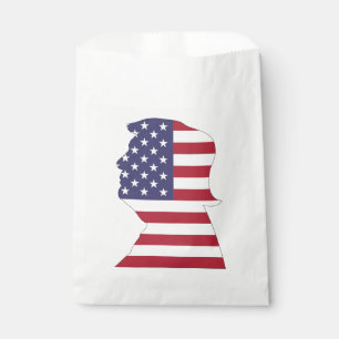 PRESIDENT DONALD TRUMP AMERICAN FLAG FAVOUR BAG