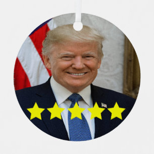 President Donald Trump Approval Rating Metal Ornament