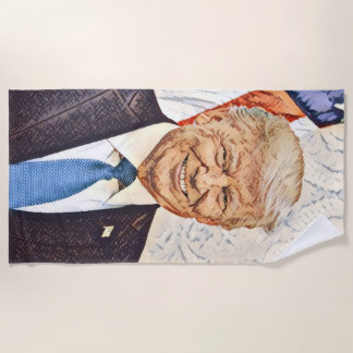 President Donald Trump Art Beach Towel
