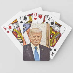 President Donald Trump Art Bicycle Playing Cards
