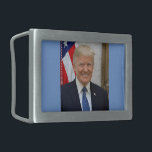 President Donald Trump Belt Buckle<br><div class="desc">Check out Classieladiee's design! Personalize your own merchandise on any of my Products simply by clicking on the Customize button to insert your own name or text to make a unique product. Try adding text using various fonts & view a preview of your design! Zazzle's easy to customize products have...</div>