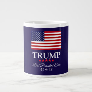 PRESIDENT DONALD TRUMP BEST PRESIDENT EVER  LARGE COFFEE MUG