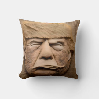 PRESIDENT DONALD TRUMP BURLAP DESIGN THROW PILLOW