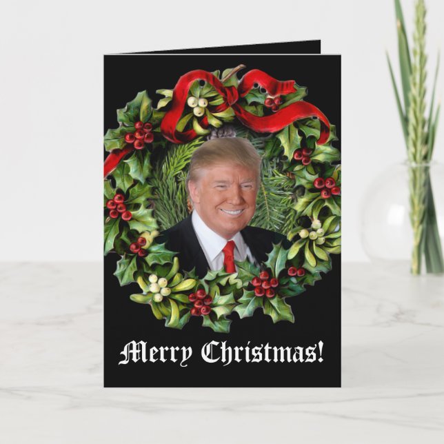 President Donald Trump Christmas Card (Front)