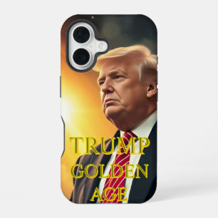 PRESIDENT DONALD TRUMP GOLDEN AGE iPhone 16 CASE