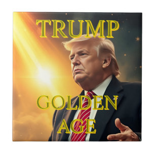 PRESIDENT DONALD TRUMP GOLDEN AGE TILE
