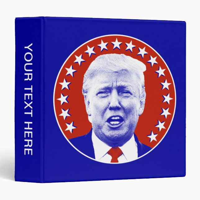 President Donald Trump in Red  Binder (Front/Spine)
