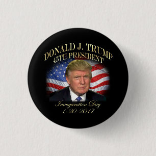 President Donald Trump Inauguration Commemorative 1 Inch Round Button