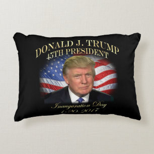 President Donald Trump Inauguration Commemorative Accent Pillow