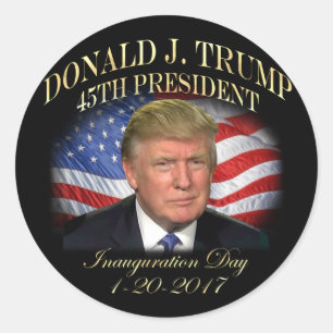 President Donald Trump Inauguration Commemorative Classic Round Sticker