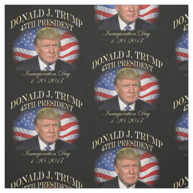 President Donald Trump Inauguration Commemorative Fabric (Swatch)