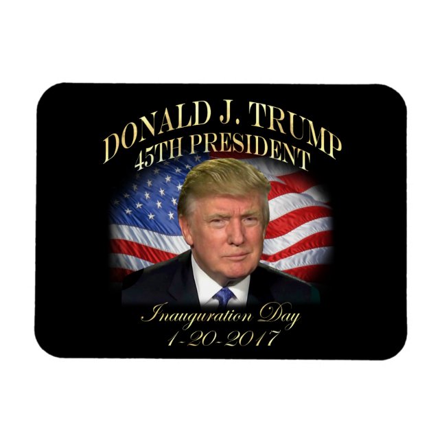 President Donald Trump Inauguration Commemorative Magnet (Horizontal)