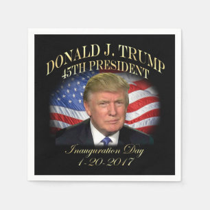 President Donald Trump Inauguration Commemorative Napkin